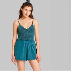 Wild Fable knit top blue romper